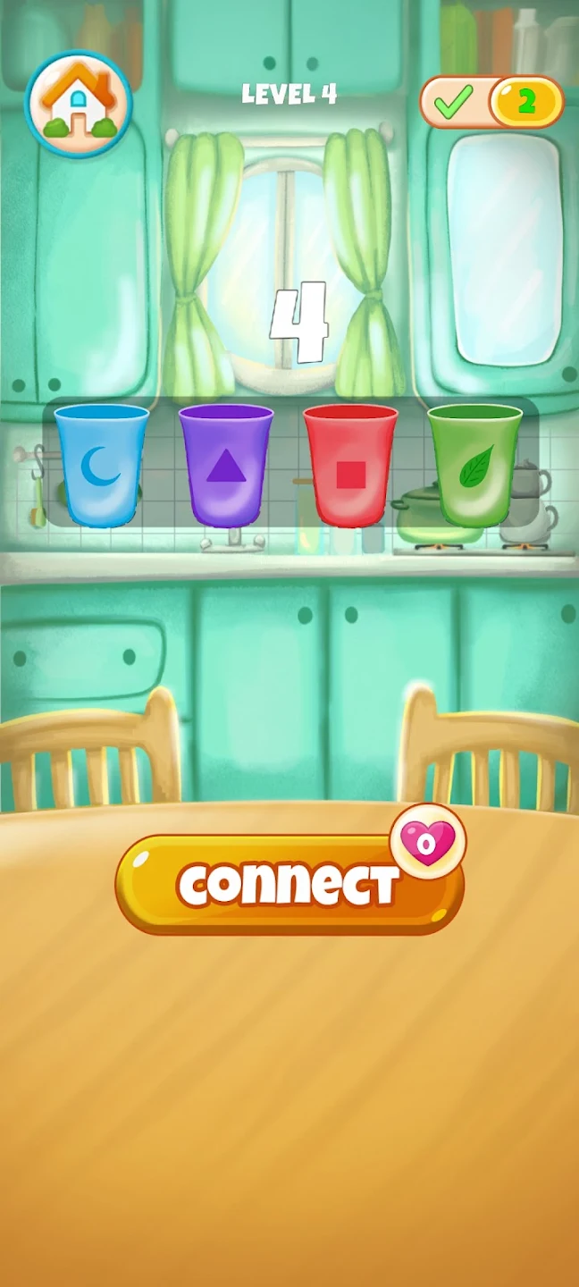 CupConnect cup matching mechanic screen
